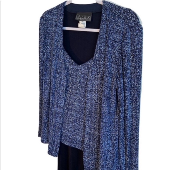 NWT Alex Evenings 3 piece formal dress outfit with matching jacket. Size 8. - Picture 7 of 15